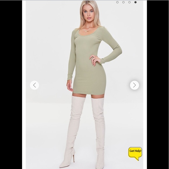 Forever 21 Ribbed Mini Bodycon Dress NWT - Picture 4 of 6